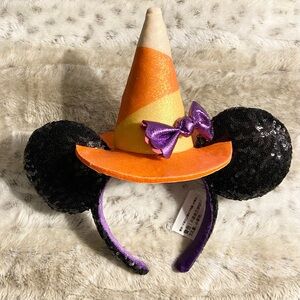 NWT *Discontinued* Disney Parks Authentic Minnie Mouse Halloween Witch Headband